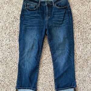 Judy Blue Ankle Cropped Jeans with Faded Wash